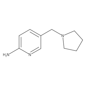 2-Pyridinamine, 5-(1-pyrrolidinylmethyl)-结构式
