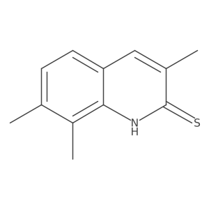 3,7,8-Trimethylquinoline-2-thiol结构式