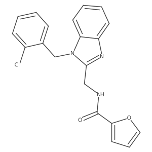 N-{[1-(2-chlorobenzyl)-1H-benzimidazol-2-yl]methyl}-2-furamide Structure