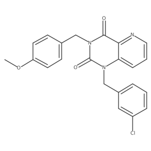 1-(3-chlorobenzyl)-3-(4-methoxybenzyl)pyrido[3,2-d]pyrimidine-2,4(1H,3H)-dione结构式