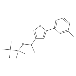 3-[1-(Tert-butyl-dimethyl-silanyloxy)-ethyl]-5-(3-iodo-phenyl)-isoxazole Structure