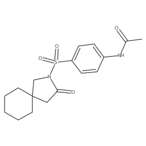 N-{4-[(3-oxo-2-azaspiro[4.5]dec-2-yl)sulfonyl]phenyl}acetamide Structure