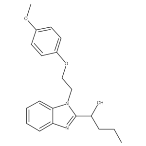 1-{1-[2-(4-Methoxyphenoxy)ethyl]benzimidazol-2-yl}butan-1-ol Structure