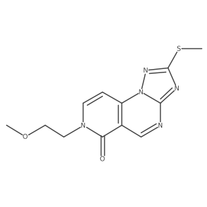 7-(2-methoxyethyl)-2-(methylsulfanyl)pyrido[3,4-e][1,2,4]triazolo[1,5-a]pyrimidin-6(7H)-one结构式