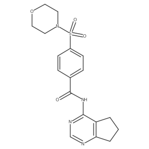N-(6,7-dihydro-5H-cyclopenta[d]pyrimidin-4-yl)-4-(morpholinosulfonyl)benzamide Structure