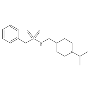 N-((1-isopropylpiperidin-4-yl)methyl)-1-phenylmethanesulfonamide结构式