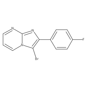 3-Bromo-2-(4-fluorophenyl)imidazo[1,2-a]pyrimidine结构式