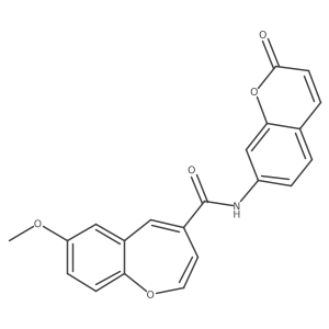 7-methoxy-N-(2-oxo-2H-chromen-7-yl)-1-benzoxepine-4-carboxamide结构式