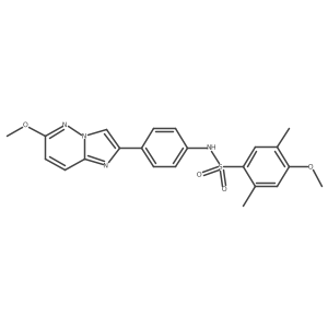 4-methoxy-N-(4-(6-methoxyimidazo[1,2-b]pyridazin-2-yl)phenyl)-2,5-dimethylbenzenesulfonamide Structure