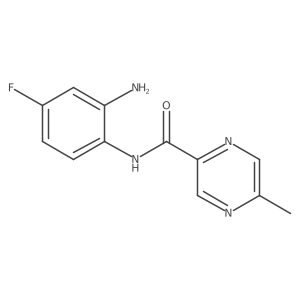 N-(2-Amino-4-fluorophenyl)-5-methyl-2-pyrazinecarboxamide结构式