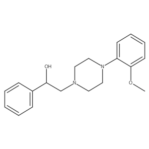 2-[4-(2-Methoxyphenyl)piperazin-1-yl]-1-phenylethanol Structure