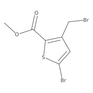 Methyl 5-bromo-3-(bromomethyl)thiophene-2-carboxylate结构式