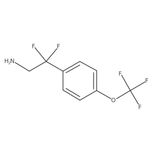 2,2-Difluoro-2-[4-(trifluoromethoxy)phenyl]ethanamine Structure