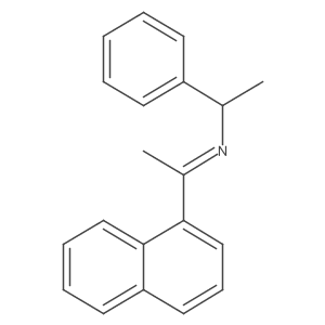 (R,E)-N-(1-(Naphthalen-1-yl)ethylidene)-1-phenylethanamine结构式