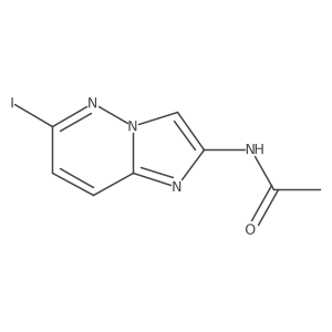 N-(6-iodoimidazo[1,2-b]pyridazin-2-yl)acetamide结构式