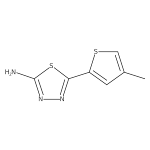 2-Amino-5-(4-methyl-2-thienyl)-1,3,4-thiadiazole结构式