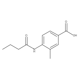 4-Butanamido-3-methylbenzoic acid结构式