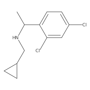 (Cyclopropylmethyl)[1-(2,4-dichlorophenyl)ethyl]amine结构式