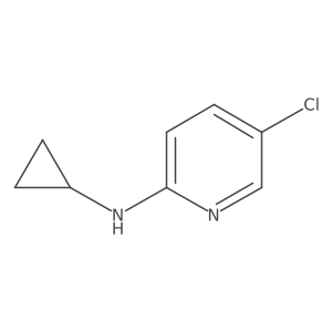 5-chloro-N-cyclopropylpyridin-2-amine结构式