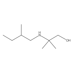 2-Methyl-2-[(2-methylbutyl)amino]propan-1-ol结构式