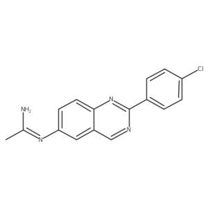 n-[2-(4-Chlorophenyl)quinazolin-6-yl]acetamidine结构式