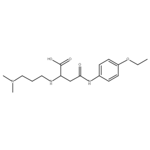 2-((3-(Dimethylamino)propyl)amino)-4-((4-ethoxyphenyl)amino)-4-oxobutanoic acid结构式