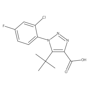 5-tert-butyl-1-(2-chloro-4-fluorophenyl)-1H-1,2,3-triazole-4-carboxylic acid结构式