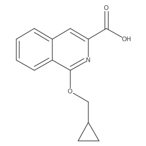 1-(Cyclopropylmethoxy)isoquinoline-3-carboxylic acid结构式
