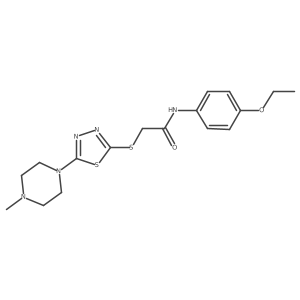 N-(4-ethoxyphenyl)-2-((5-(4-methylpiperazin-1-yl)-1,3,4-thiadiazol-2-yl)thio)acetamide Structure