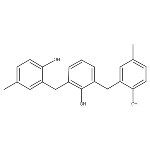 2,6-Bis(2-hydroxy-5-methylbenzyl)phenol Structure