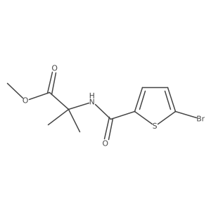 Methyl 2-(5-bromothiophene-2-carboxamido)-2-methylpropanoate Structure