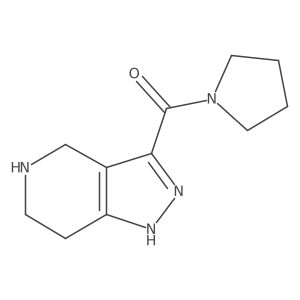 pyrrolidin-1-yl(4,5,6,7-tetrahydro-1H-pyrazolo[4,3-c]pyridin-3-yl)methanone Structure