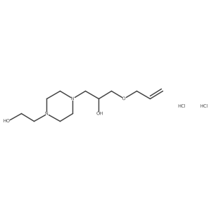 1-(Allyloxy)-3-(4-(2-hydroxyethyl)piperazin-1-yl)propan-2-ol dihydrochloride Structure