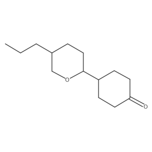 4-(Tetrahydro-5-propyl-2H-pyran-2-yl)cyclohexanone Structure