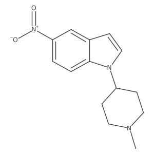 1-(1-Methyl-4-piperidinyl)-5-nitro-1H-indole Structure