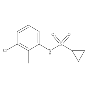 N-(3-chloro-2-methylphenyl)cyclopropanesulfonamide Structure