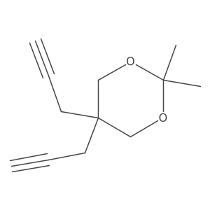 2,2-Dimethyl-5,5-bis(prop-2-ynyl)-1,3-dioxane Structure