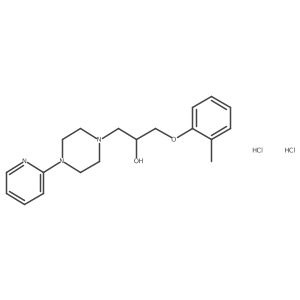 1-(4-(Pyridin-2-yl)piperazin-1-yl)-3-(o-tolyloxy)propan-2-ol dihydrochloride结构式