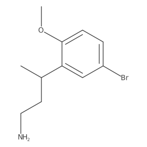 3-(5-Bromo-2-methoxyphenyl)butan-1-amine Structure