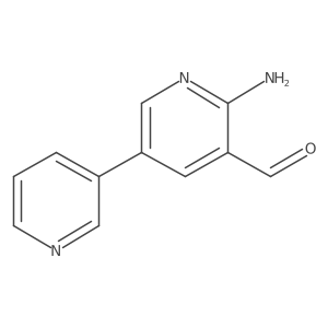 6-Amino-[3,3'-bipyridine]-5-carbaldehyde结构式