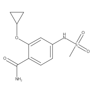 2-Cyclopropoxy-4-(methylsulfonamido)benzamide结构式