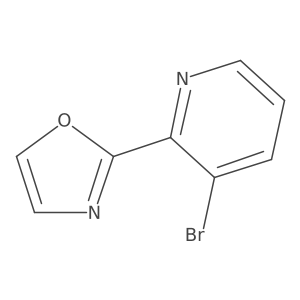 2-(3-Bromopyridin-2-YL)oxazole结构式