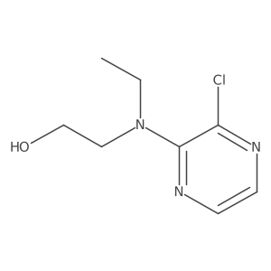 2-[(3-Chloropyrazin-2-yl)(ethyl)amino]ethan-1-ol结构式