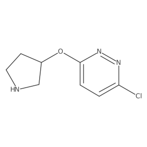 3-Chloro-6-(pyrrolidin-3-yloxy)pyridazine结构式