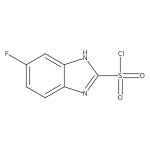 5-Fluoro-1H-benzo[d]imidazole-2-sulfonyl chloride结构式