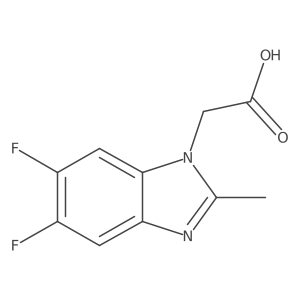 2-(5,6-difluoro-2-methyl-1H-1,3-benzodiazol-1-yl)acetic acid结构式