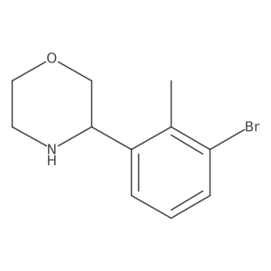 3-(3-Bromo-2-methylphenyl)morpholine结构式