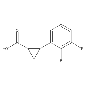 2-(2,3-Difluorophenyl)cyclopropane-1-carboxylic acid结构式