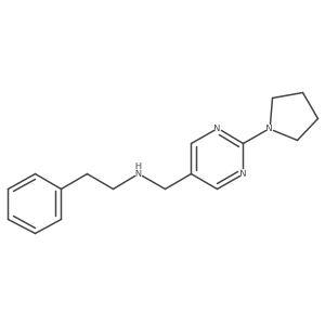 Phenethyl-(2-pyrrolidin-1-yl-pyrimidin-5-ylmethyl)-amine Structure