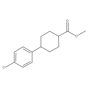 Methyl trans-4-(4-chlorophenyl)cyclohexanecarboxylate Structure